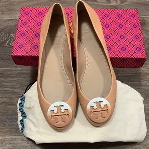 Tory Burch flats, cream color